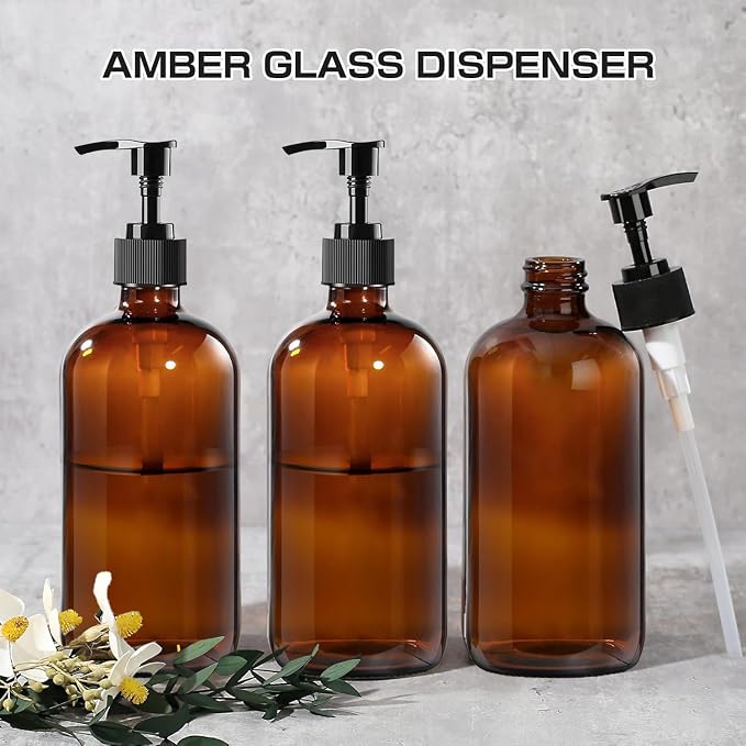 12 Pack 8 oz Amber Glass Bottles - Image 8