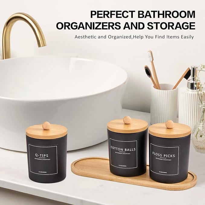 3 Pack Qtip Holder Bathroom Set - Image 5