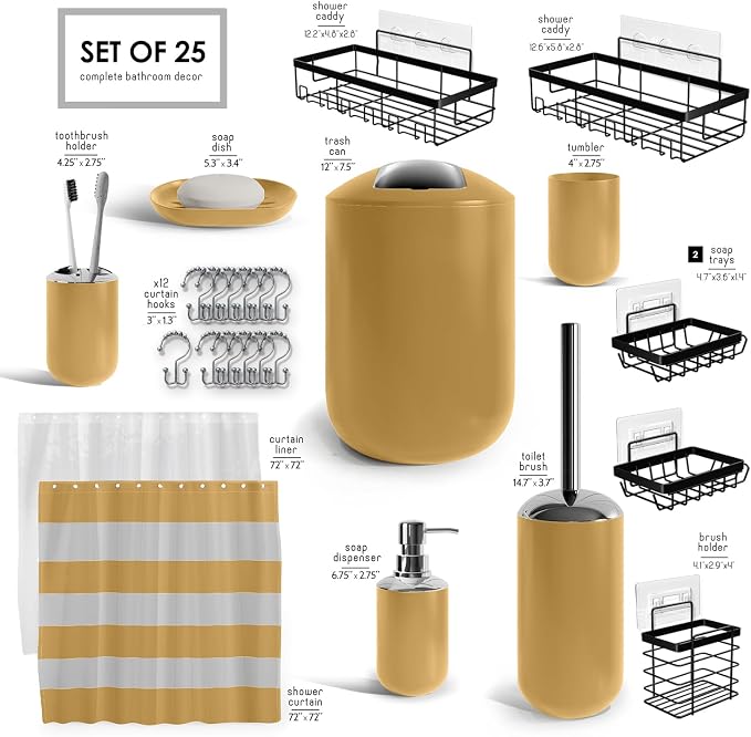 Clara Clark Bathroom Accessories Set - Image 2