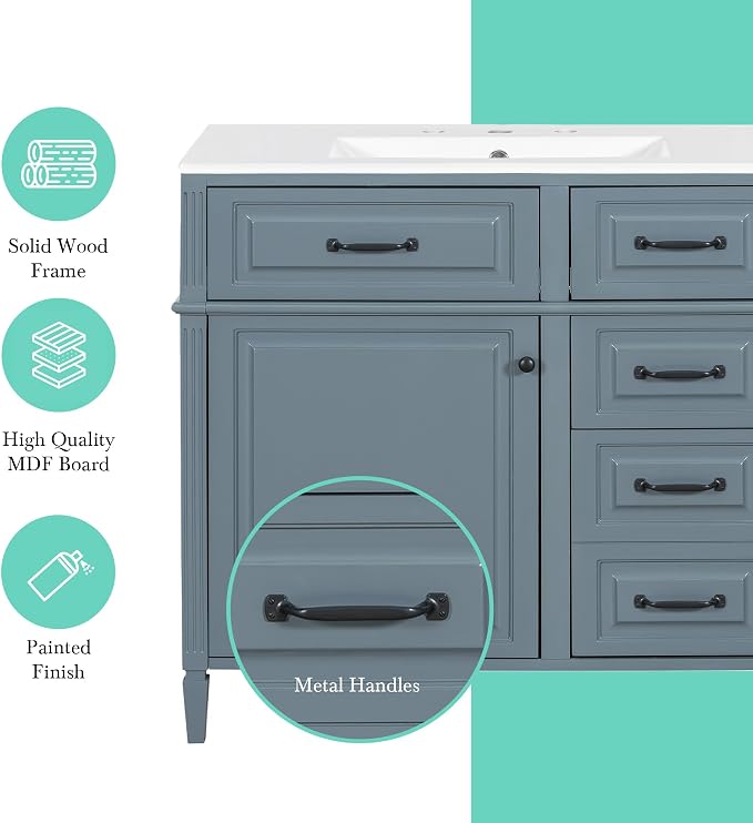 Harper & Bright Designs 36" Bathroom Vanity - Image 8