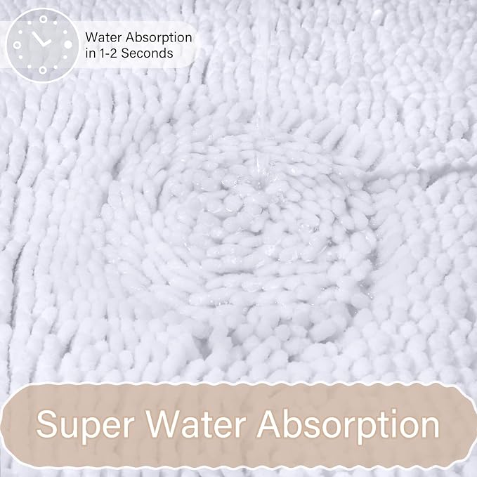 AROGAN Bathroom Rug Sets 2 Piece, Machine Washable Bath Rug, Absorbent and Dry - Image 5