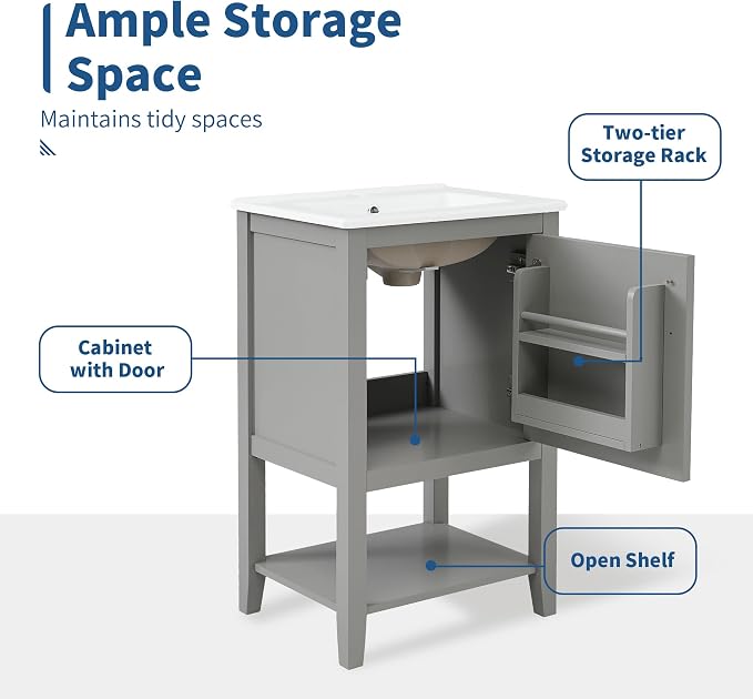 Bellemave 20" Small Bathroom Vanity - Image 4