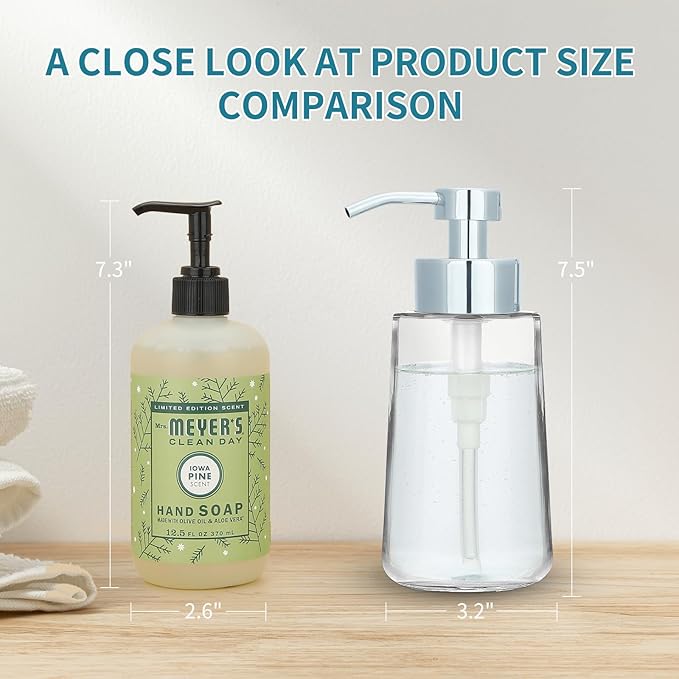 Doiliese Soap Dispenser, 16oz Liquid Soap Pump - Image 3