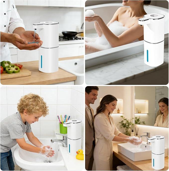 Automatic Liquid Soap Dispenser, Touchless Rechargeable Hand Soap Dispenser - Image 9
