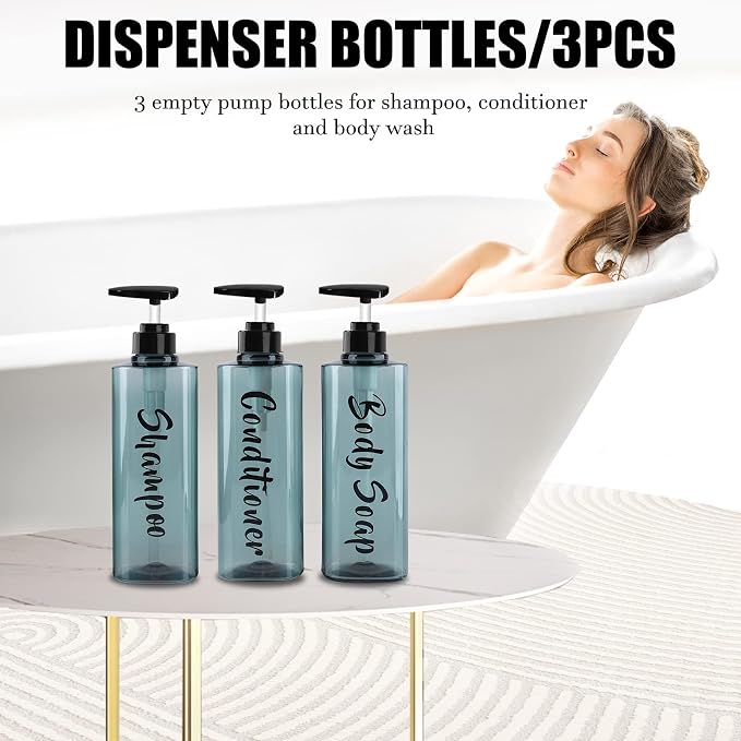 16.9oz Refillable Shower Soap Dispenser - Image 9