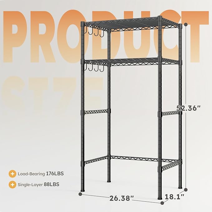 REIBII 2 Tier Mini Fridge Shelf - Image 3