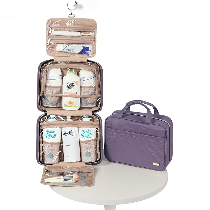 NISHEL Travel Toiletry Bag for women, Portable Hanging Organizer for - Image 5