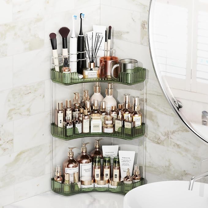 3-Tier Corner Bathroom Counter Organizer - Image 5