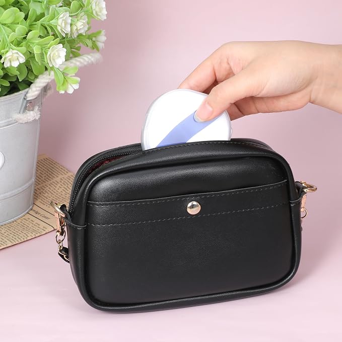 4 Pcs Square Powder Puff Holders Cases, 0.9 Inch Deep Travel Portable Cotton - Image 6