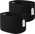 Cotton Rope Storage Basket, Woven Basket by ECDYQXVU