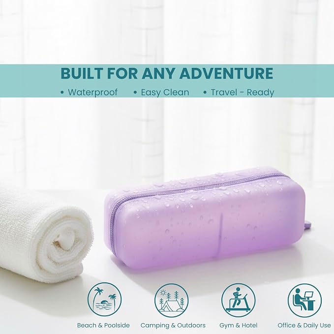 Cotton Pad Swab Travel Case – 2-in-1 Portable Waterproof Qtips Dispenser - Image 3
