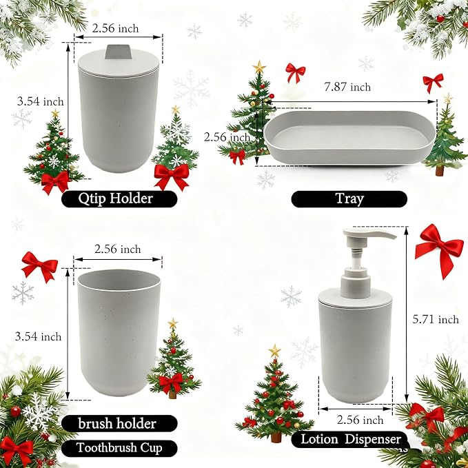 LGURT-4-piece Bathroom Accessories Set, - Image 2