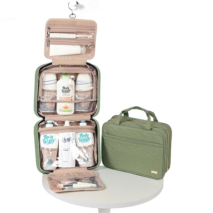 NISHEL Travel Toiletry Bag for women, Portable Hanging Organizer for - Image 5