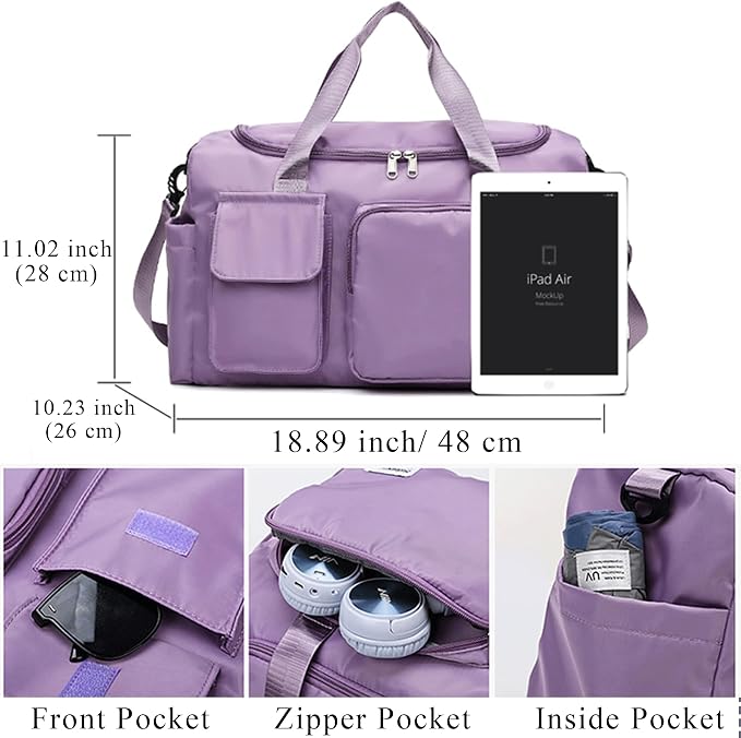 Flycalf Personalized Duffel Bag Dance Travel Bag - Image 6