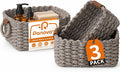 Storage Basket, Recycled Paper Rope Bathroom Basket Organizer, Mini wicker by Panovox