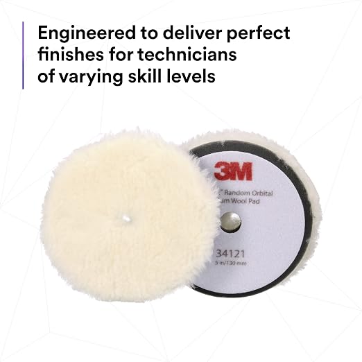 3M Perfect-It Random Orbital Medium Wool Compounding Pad, Orbital Pads - Image 6