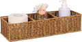 Wicker Toilet Paper Basket: 3 Water-resistant Compartments Organizer by UPINFREE