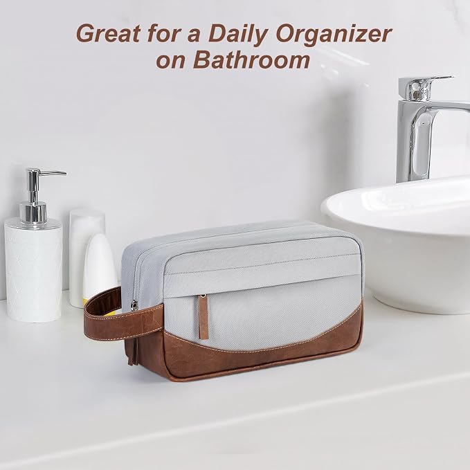 Travel Toiletry Bag for Men, Hanging Toiletry Organizer, Water Resistant - Image 7
