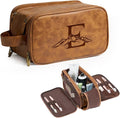 Janhavi Large Leather Toiletry Bag by Janhavi