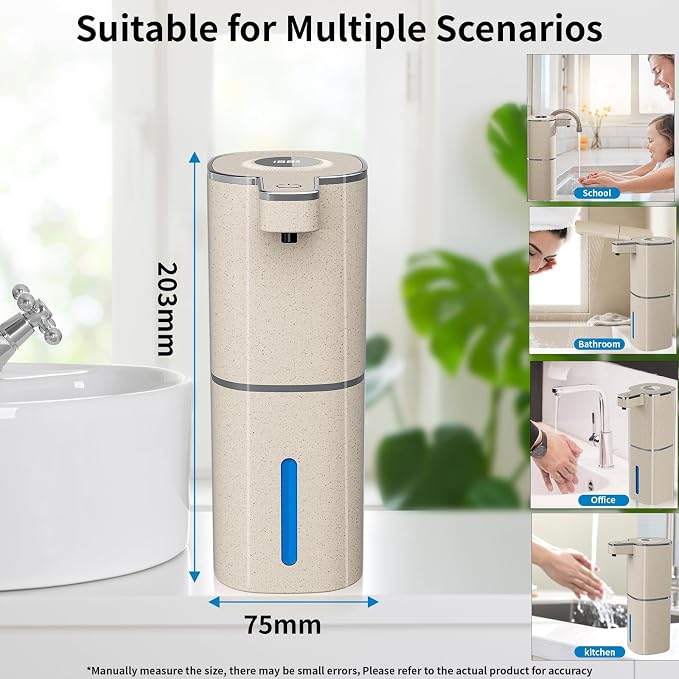 Automatic Liquid Soap Dispenser, Touchless Rechargeable Hand Soap Dispenser - Image 7