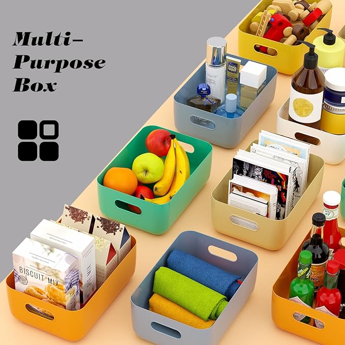 OWill 12 PCS Plastic Storage Bins and Baskets - Image 6