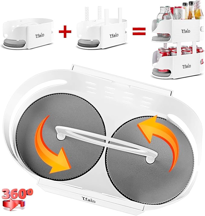 Lazy Susan for Refrigerator Turntable Organizer Combinable Lazy Susan for by YFAIN