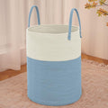 Large Woven Laundry Basket Hamper, 60L Cotton Rope Storage Bin by JMvicyroam