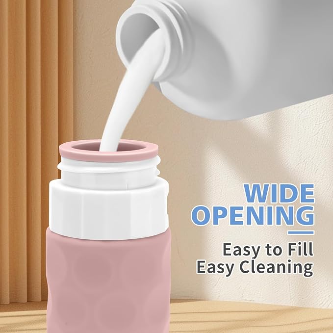 Travel Bottles for Toiletries, BPA Free Leak Proof Premium Silicone Bottles - Image 4