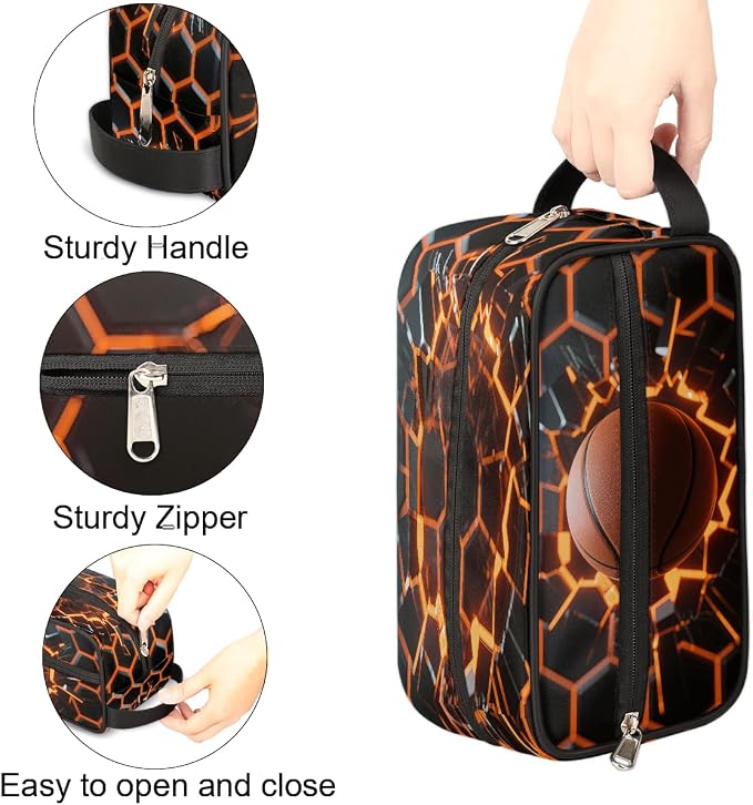 Abstract Basketball Kids Toiletry Bag - Image 4