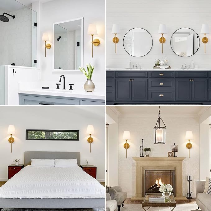 Wall Sconces Sets of 2, Retro Industrial Wall Lamps, Bathroom Vanity Sconces - Image 5