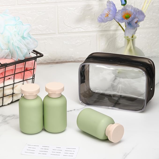 ASEVAT 3.4 oz Travel Bottles for Toiletries, Leak Proof Squeeze Bottles - Image 2
