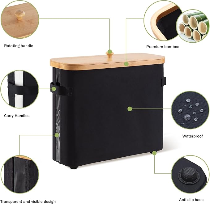 Bathroom Toilet Paper Storage Basket - Image 5