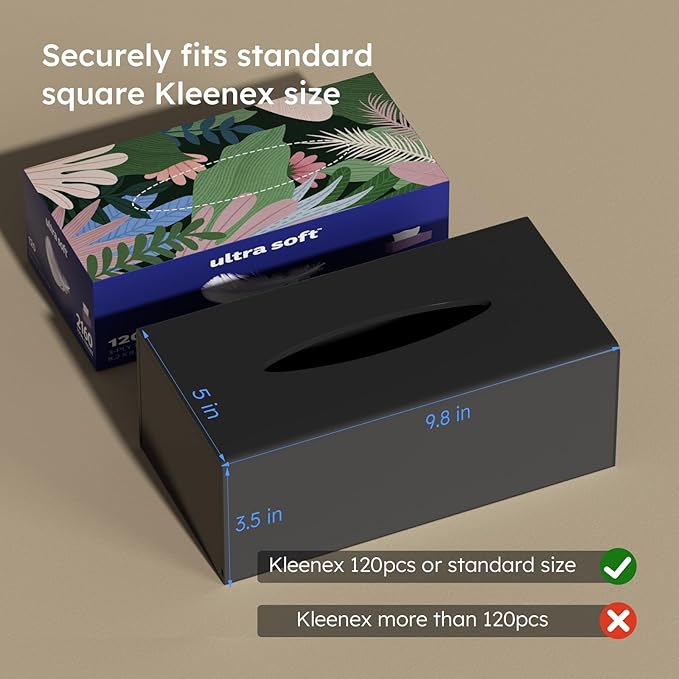 FEMELI Acrylic Tissue Box Cover Rectangular - Image 2