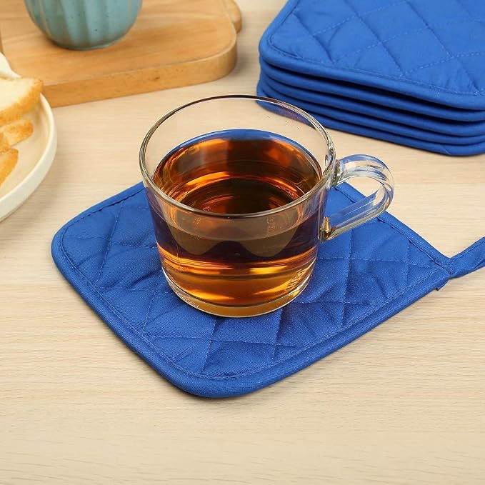 6 Pack Potholders Kitchen Pot Holders Set, Cotton Pot Holders - Image 7