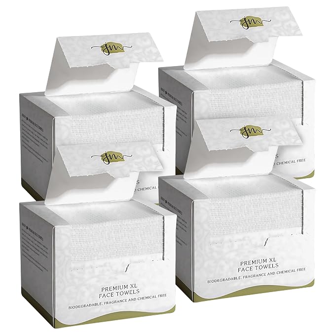 Disposable Face Towels – 200 Count Biodegradable Dry Wipes by Unknown