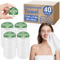 40 Pack Compressed Towel, 11.9in x 15.8in Large Magic Disposable Towel by Unknown