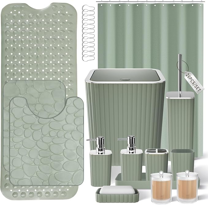 26PC Bathroom Accessories Set by BetterbathroomwithXLHOME