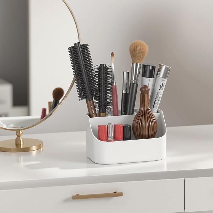 Countertop Toothbrush Holders for Bathrooms, Plastic Toothpaste and Electric - Image 7