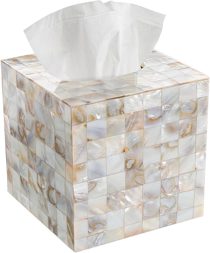 Milano Tissue Box Cover Square – Decorative Tissue Holder by CreativeScents