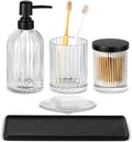 Shinowa Bathroom Accessories Set, Toothbrush Holder, Q-Tips Holder, Soap Dish by Shinowa