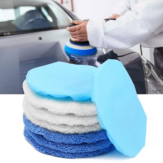 10PCS 9-10 inch Polisher Pad Bonnet Orbital Car Buffing Polishing Pad Cover - Image 5