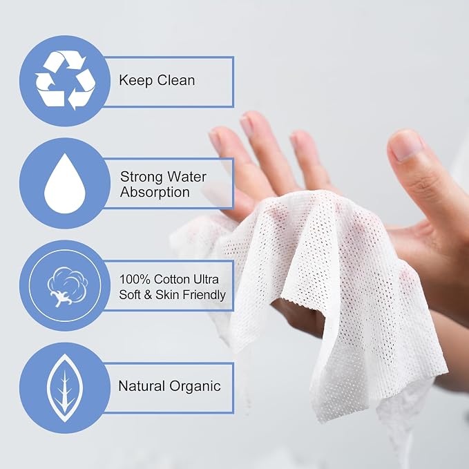 100 Pieces Of Compressed Towels, Disposable Compressed Towel Sheets, Travel - Image 4