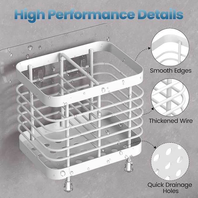 Luxspire Toothbrush Holders for Bathroom, Stainless Steel Electric Toothbrush - Image 5