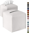Tissue Box Cover, Jeethemy Square PU Leather Tissue Box Holder, Modern Tissue by Jeethemy
