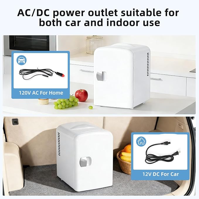 Antarctic Star 4L/6 Can Portable Mini Fridge, Personal Compact Refrigerator - Image 4