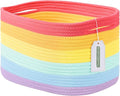 Cotton Rope Storage Basket, Woven Basket by ECDYQXVU
