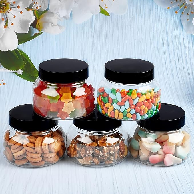 TUZAZO 8 Oz Premium Plastic Tuscany Jars - Image 7