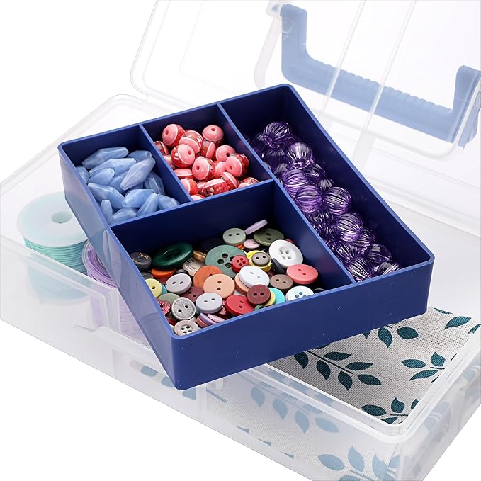 JUXYES Plastic Carry Storage Box - Image 5