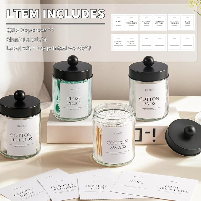 Bathroom Organizers and Storage, 4 Pack Bathroom Accessories, Bathroom Decor - Image 6