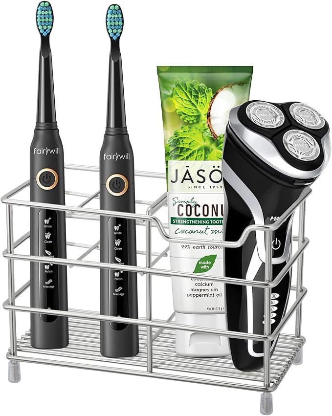 Urbanstrive 304 Stainless Steel Bathroom Toothbrush Holder Toothpaste Holder by Urbanstrive